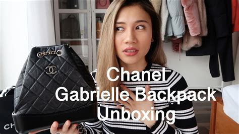 chanel gabrielle backpack 開 箱|Chanel Gabrielle Backpack Unboxing 和我一起開箱小香流浪包!!.